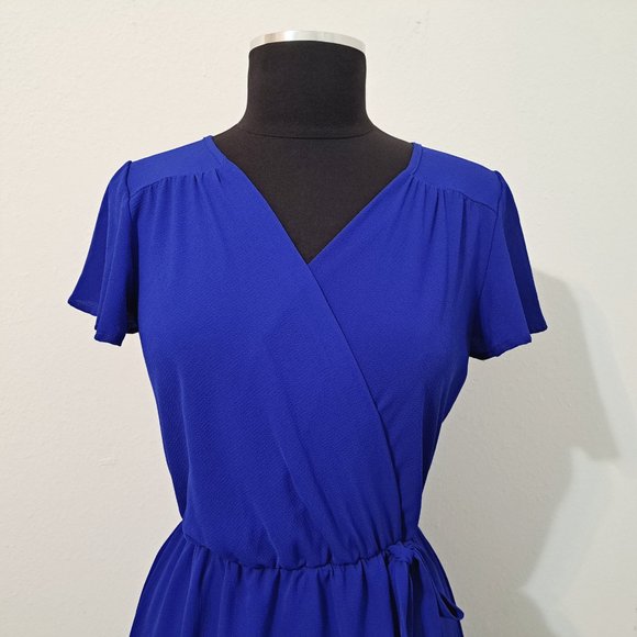 Wishful Women Mini Lining Dress Royal Blue Color Preowned Good Condition - Picture 6 of 7